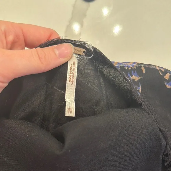 Free People Bohemian Black and Brown Dress - Picture 2 of 3